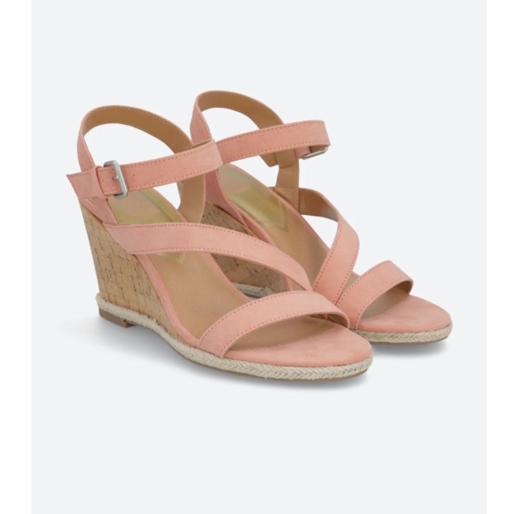 dv8 dolce vita Pierra Strappy Wedge  peach